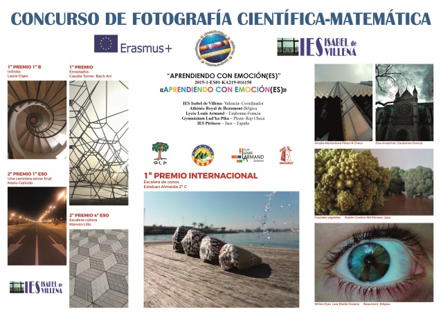 cartel Concurso fotografía cientifica-matemática Erasmus+ Aprendiendo con emocione-es- - 50